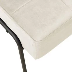 SUPERMARKET Chaise De Relaxation 65x79x87 Cm Blanc Crème Velours 11 SUPERMARKET Chaise De Relaxation 65x79x87 Cm Blanc Crème Velours -Pas Cher Fauteuil Magasin 63652585 5