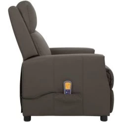 SUPERMARKET Fauteuil De Massage Inclinable Gris Similicuir SUHB-338847 9 SUPERMARKET Fauteuil De Massage Inclinable Gris Similicuir SUHB-338847 -Pas Cher Fauteuil Magasin 63652873 3