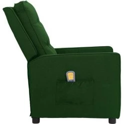 SUPERMARKET Fauteuil De Massage Inclinable Vert Foncé Tissu SUHB-338972 -Pas Cher Fauteuil Magasin 63652904 3