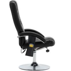 SUPERMARKET Fauteuil De Massage Avec Repose-pied Noir Similicuir SUHB-248659 -Pas Cher Fauteuil Magasin 63653044 5