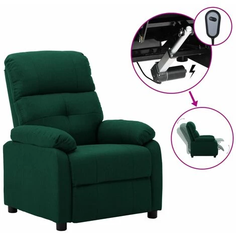 SUPERMARKET Fauteuil Inclinable électrique Vert Foncé Tissu SUHB-3073808 3 SUPERMARKET Fauteuil Inclinable électrique Vert Foncé Tissu SUHB-3073808