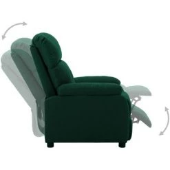 SUPERMARKET Fauteuil Inclinable électrique Vert Foncé Tissu SUHB-3073808 10 SUPERMARKET Fauteuil Inclinable électrique Vert Foncé Tissu SUHB-3073808 -Pas Cher Fauteuil Magasin 63653049 4