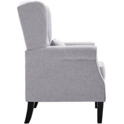 SUPERMARKET Fauteuil Gris Clair Tissu SUHB-248615 -Pas Cher Fauteuil Magasin 63653070 4