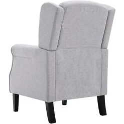 SUPERMARKET Fauteuil Gris Clair Tissu SUHB-248615 -Pas Cher Fauteuil Magasin 63653070 5