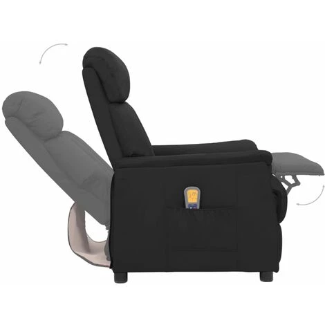 SUPERMARKET Fauteuil De Massage Inclinable Noir Similicuir SUHB-338857 7 SUPERMARKET Fauteuil De Massage Inclinable Noir Similicuir SUHB-338857 – Image 5