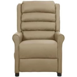 SUPERMARKET Fauteuil De Massage Inclinable Cappuccino Similicuir SUHB-338831 -Pas Cher Fauteuil Magasin 63656801 2