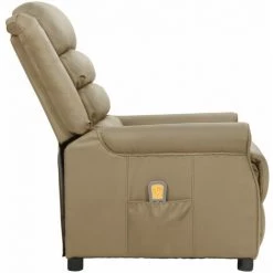 SUPERMARKET Fauteuil De Massage Inclinable Cappuccino Similicuir SUHB-338831 -Pas Cher Fauteuil Magasin 63656801 3