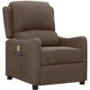 SUPERMARKET Fauteuil De Massage Inclinable Taupe Tissu SUHB-339038 -Pas Cher Fauteuil Magasin 63657000 1