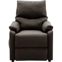 SUPERMARKET Fauteuil De Massage Inclinable Marron Foncé Tissu SUHB-342463 -Pas Cher Fauteuil Magasin 63657587 5