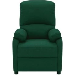SUPERMARKET Fauteuil De Massage Inclinable Vert Foncé Tissu SUHB-324085 -Pas Cher Fauteuil Magasin 63657738 2