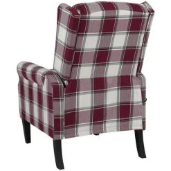 SUPERMARKET Fauteuil De Massage Inclinable Rouge Tissu 10 SUPERMARKET Fauteuil De Massage Inclinable Rouge Tissu -Pas Cher Fauteuil Magasin 63657739 4
