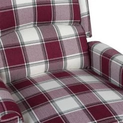 SUPERMARKET Fauteuil De Massage Inclinable Rouge Tissu 11 SUPERMARKET Fauteuil De Massage Inclinable Rouge Tissu -Pas Cher Fauteuil Magasin 63657739 5