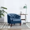 SUPERMARKET Fauteuil Bleu Velours -Pas Cher Fauteuil Magasin 63658287 1