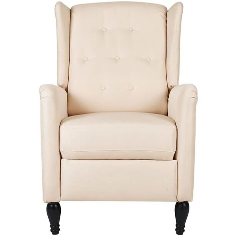 SUPERMARKET Fauteuil De Massage Inclinable Crème Tissu SUHB-329339 4 SUPERMARKET Fauteuil De Massage Inclinable Crème Tissu SUHB-329339 – Image 2