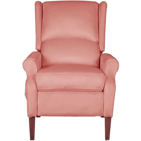 SUPERMARKET Fauteuil De Massage Inclinable Rose Velours SUHB-329294 4 SUPERMARKET Fauteuil De Massage Inclinable Rose Velours SUHB-329294 – Image 2