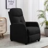 SUPERMARKET Fauteuil Inclinable Noir Tissu SUHB-289818 -Pas Cher Fauteuil Magasin 63658412 1