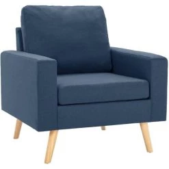 SUPERMARKET Fauteuil Bleu Tissu SUHB-288697 -Pas Cher Fauteuil Magasin 63658468 2
