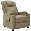 SUPERMARKET Fauteuil De Massage Inclinable Cappuccino Similicuir SUHB-321317 -Pas Cher Fauteuil Magasin 63658574 1