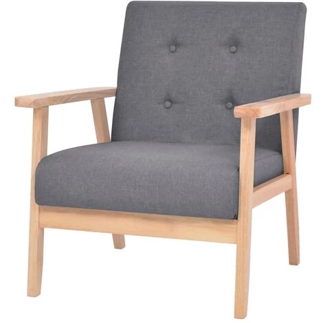 SUPERMARKET Fauteuil Gris Foncé Tissu SUHB-244651 3 SUPERMARKET Fauteuil Gris Foncé Tissu SUHB-244651