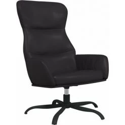 SUPERMARKET Chaise De Relaxation Noir Similicuir -Pas Cher Fauteuil Magasin 63662349 2