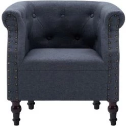 SUPERMARKET Fauteuil Gris Foncé Tissu SUHB-247005 -Pas Cher Fauteuil Magasin 63662574 2