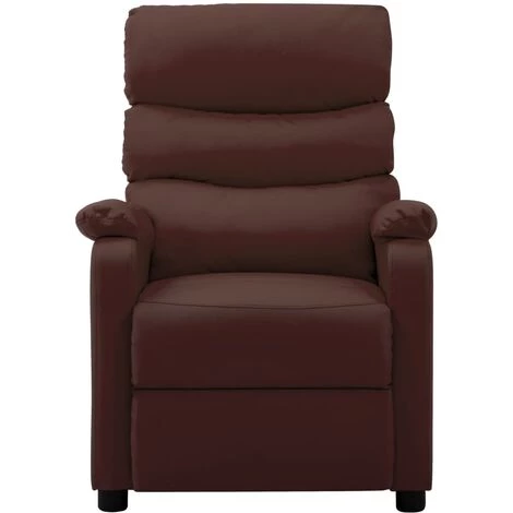 SUPERMARKET Fauteuil Inclinable Marron Similicuir 4 SUPERMARKET Fauteuil Inclinable Marron Similicuir – Image 2