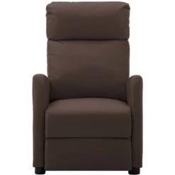 SUPERMARKET Fauteuil Inclinable électrique De Massage Marron Similicuir -Pas Cher Fauteuil Magasin 63662790 3