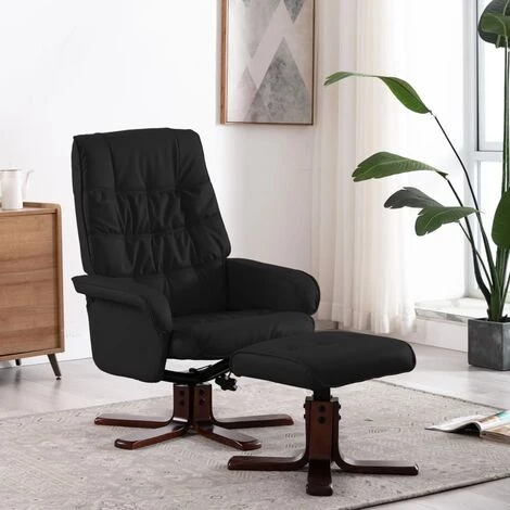 SUPERMARKET Fauteuil Inclinable Avec Repose-pied Noir Similicuir SUHB-320117 3 SUPERMARKET Fauteuil Inclinable Avec Repose-pied Noir Similicuir SUHB-320117