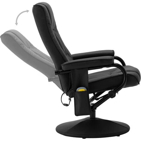 SUPERMARKET Fauteuil De Massage Avec Repose-pied Noir Similicuir SUHB-249302 7 SUPERMARKET Fauteuil De Massage Avec Repose-pied Noir Similicuir SUHB-249302 – Image 5