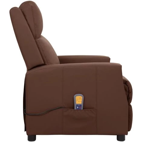 SUPERMARKET Fauteuil De Massage Inclinable Marron Similicuir SUHB-338844 5 SUPERMARKET Fauteuil De Massage Inclinable Marron Similicuir SUHB-338844 – Image 3