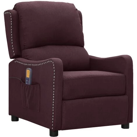 SUPERMARKET Fauteuil De Massage Inclinable Violet Tissu SUHB-339037 3 SUPERMARKET Fauteuil De Massage Inclinable Violet Tissu SUHB-339037