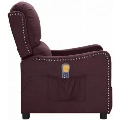 SUPERMARKET Fauteuil De Massage Inclinable Violet Tissu SUHB-339037 9 SUPERMARKET Fauteuil De Massage Inclinable Violet Tissu SUHB-339037 -Pas Cher Fauteuil Magasin 63663686 3