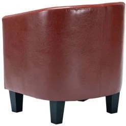 SUPERMARKET Fauteuil Avec Repose-pied Rouge Bordeaux Similicuir 11 SUPERMARKET Fauteuil Avec Repose-pied Rouge Bordeaux Similicuir -Pas Cher Fauteuil Magasin 63663743 5