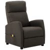 SUPERMARKET Fauteuil De Massage Inclinable Taupe Tissu SUHB-289714 -Pas Cher Fauteuil Magasin 63663854 1