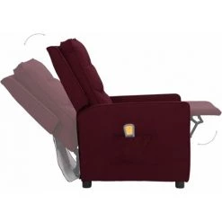 SUPERMARKET Fauteuil De Massage Inclinable Violet Tissu SUHB-338973 11 SUPERMARKET Fauteuil De Massage Inclinable Violet Tissu SUHB-338973 -Pas Cher Fauteuil Magasin 63663892 5