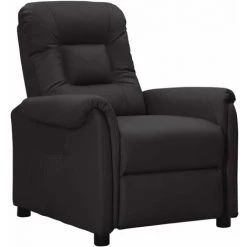 SUPERMARKET Fauteuil Inclinable Noir Similicuir SUHB-338916