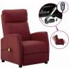 SUPERMARKET Fauteuil Inclinable électrique De Massage Bordeaux Similicuir -Pas Cher Fauteuil Magasin 63664079 1