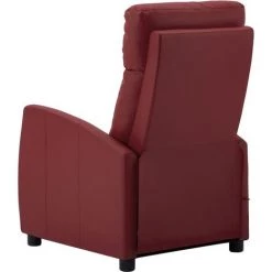 SUPERMARKET Fauteuil Inclinable électrique De Massage Bordeaux Similicuir 11 SUPERMARKET Fauteuil Inclinable électrique De Massage Bordeaux Similicuir -Pas Cher Fauteuil Magasin 63664079 5