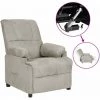 SUPERMARKET Fauteuil Inclinable électrique Gris Clair Similicuir Daim 1 SUPERMARKET Fauteuil Inclinable électrique Gris Clair Similicuir Daim -Pas Cher Fauteuil Magasin 63664223 1
