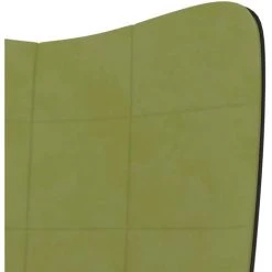 SUPERMARKET Chaise De Relaxation Vert Clair Velours Et PVC SUHB-327856 11 SUPERMARKET Chaise De Relaxation Vert Clair Velours Et PVC SUHB-327856 -Pas Cher Fauteuil Magasin 63666827 5