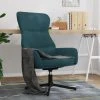 SUPERMARKET Chaise De Relaxation Bleu Velours -Pas Cher Fauteuil Magasin 63668714 1
