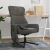 SUPERMARKET Chaise De Relaxation Gris Foncé Velours SUHB-341109 -Pas Cher Fauteuil Magasin 63668730 1