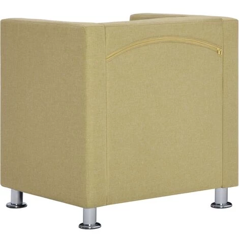 SUPERMARKET Fauteuil Cube Vert Tissu 7 SUPERMARKET Fauteuil Cube Vert Tissu – Image 5