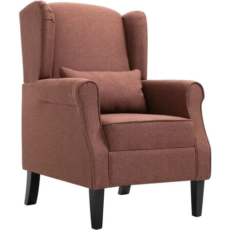 SUPERMARKET Fauteuil Marron Tissu SUHB-248617 3 SUPERMARKET Fauteuil Marron Tissu SUHB-248617