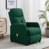 SUPERMARKET Fauteuil Inclinable De Massage Vert Foncé Tissu SUHB-289832 -Pas Cher Fauteuil Magasin 63671025 1