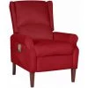 SUPERMARKET Fauteuil De Massage Inclinable Rouge Bordeaux Velours SUHB-329295
