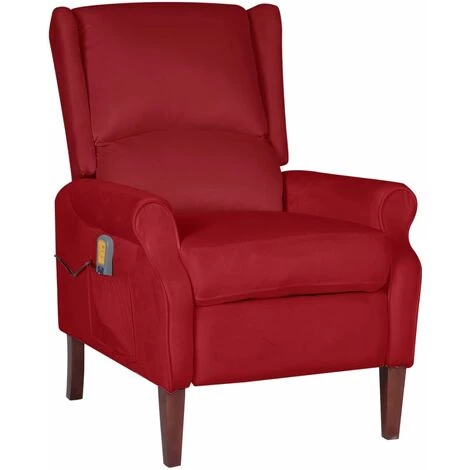 SUPERMARKET Fauteuil De Massage Inclinable Rouge Bordeaux Velours SUHB-329295 3 SUPERMARKET Fauteuil De Massage Inclinable Rouge Bordeaux Velours SUHB-329295