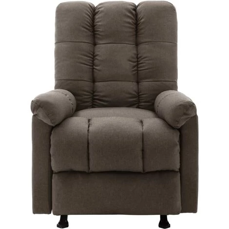 SUPERMARKET Fauteuil Inclinable Marron Tissu SUHB-321404 4 SUPERMARKET Fauteuil Inclinable Marron Tissu SUHB-321404 – Image 2