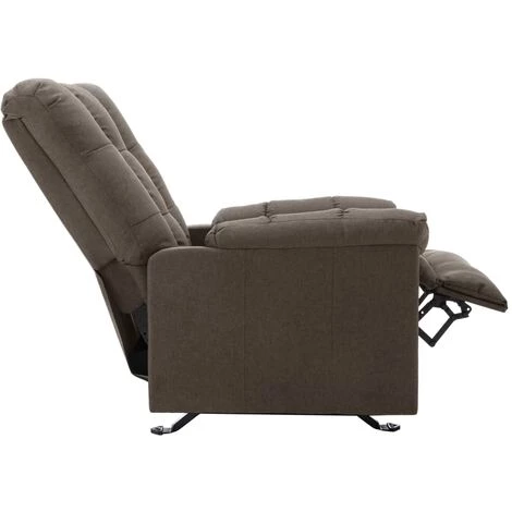 SUPERMARKET Fauteuil Inclinable Marron Tissu SUHB-321404 6 SUPERMARKET Fauteuil Inclinable Marron Tissu SUHB-321404 – Image 4