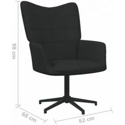 SUPERMARKET Chaise De Relaxation Noir Tissu SUHB-327969 -Pas Cher Fauteuil Magasin 63673284 5